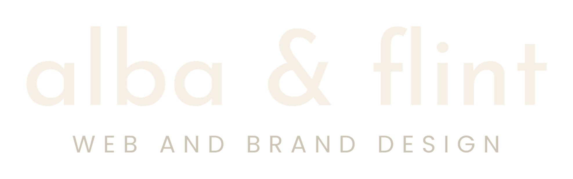 alba & flint, web and brand design